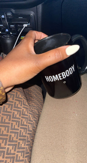 Homebody Black Mug